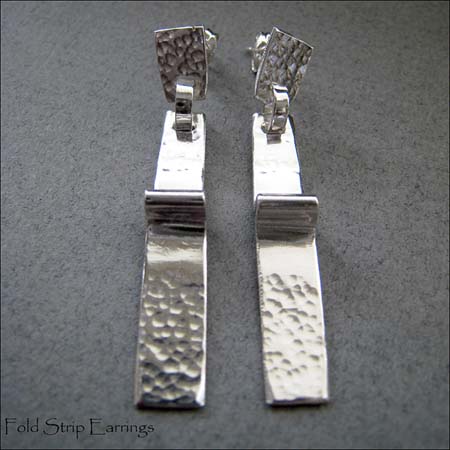 E - Fold Strip Earrings