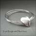 BA - Triple Bangle with Pillow Heart