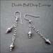 E - Double Ball Drop Earrings