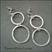 E - Hammered Hoop Earrings