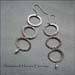 E - Hammered Hoops Earrings