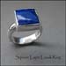 R - Square Lapiz Lazuli Ring