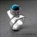 R - Turquoise Wrap Ring